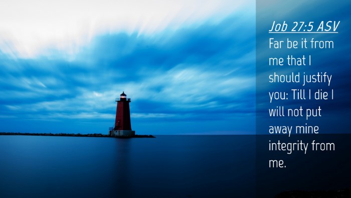 Picture 04 - Job 27:5 ASV Desktop Wallpaper - Far be it from me that I should justify you: Till - Desktop Bible Verse Wallpaper