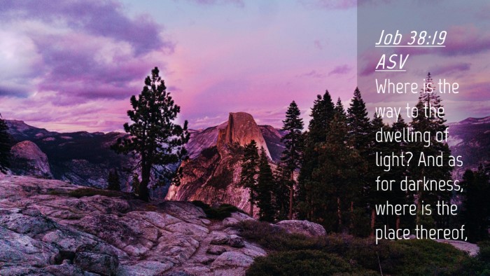 Picture 04 - Job 38:19 ASV Desktop Wallpaper - Where is the way to the dwelling of light? And as - Desktop Bible Verse Wallpaper