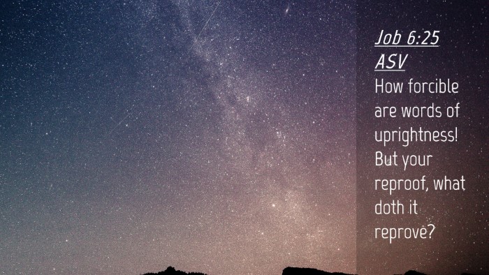 Picture 04 - Job 6:25 ASV Desktop Wallpaper - How forcible are words of uprightness! But your - Desktop Bible Verse Wallpaper