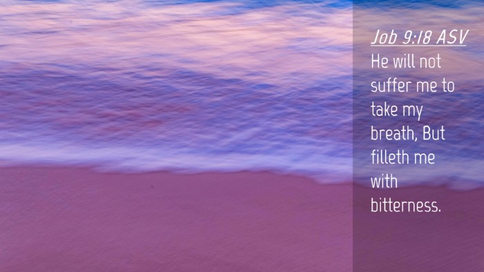 Picture 04 - Job 9:18 ASV Desktop Wallpaper - He will not suffer me to take my breath, But - Desktop Bible Verse Wallpaper