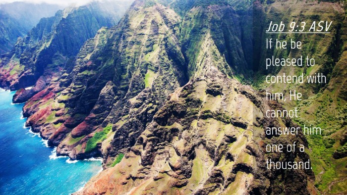 Picture 04 - Job 9:3 ASV Desktop Wallpaper - If he be pleased to contend with him, He cannot - Desktop Bible Verse Wallpaper