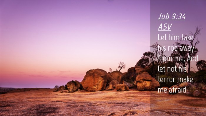 Picture 04 - Job 9:34 ASV Desktop Wallpaper - Let him take his rod away from me, And let not - Desktop Bible Verse Wallpaper