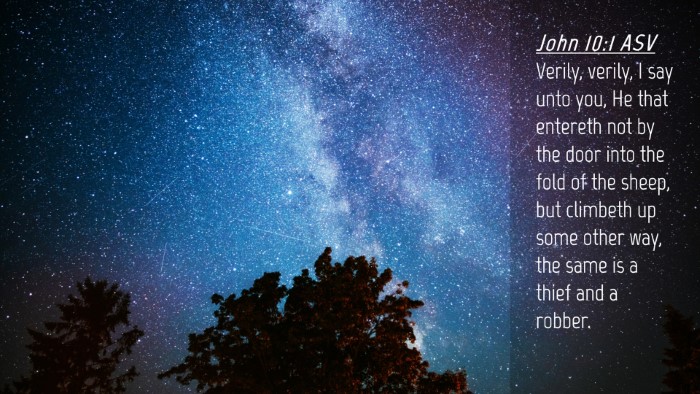 Picture 04 - John 10:1 ASV Desktop Wallpaper - Verily, verily, I say unto you, He that entereth - Desktop Bible Verse Wallpaper