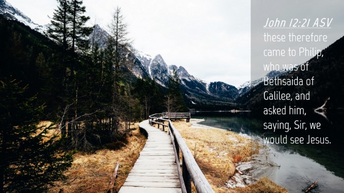 Picture 04 - John 12:21 ASV Desktop Wallpaper - these therefore came to Philip, who was of - Desktop Bible Verse Wallpaper