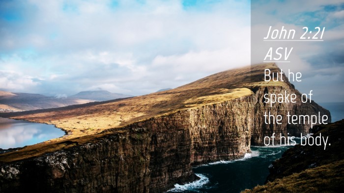 Picture 04 - John 2:21 ASV Desktop Wallpaper - But he spake of the temple of his - Desktop Bible Verse Wallpaper