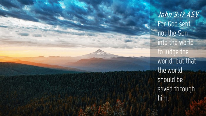 Picture 04 - John 3:17 ASV Desktop Wallpaper - For God sent not the Son into the world to judge - Desktop Bible Verse Wallpaper