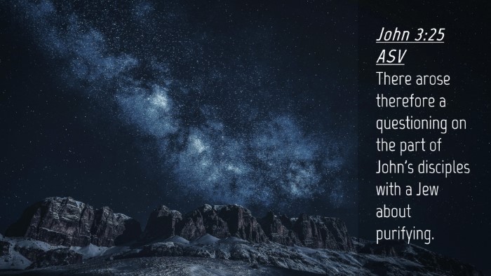 Picture 04 - John 3:25 ASV Desktop Wallpaper - There arose therefore a questioning on the part - Desktop Bible Verse Wallpaper