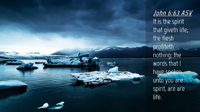 Picture 04 - John 6:63 ASV Desktop Wallpaper - It is the spirit that giveth life; the flesh - Desktop Bible Verse Wallpaper