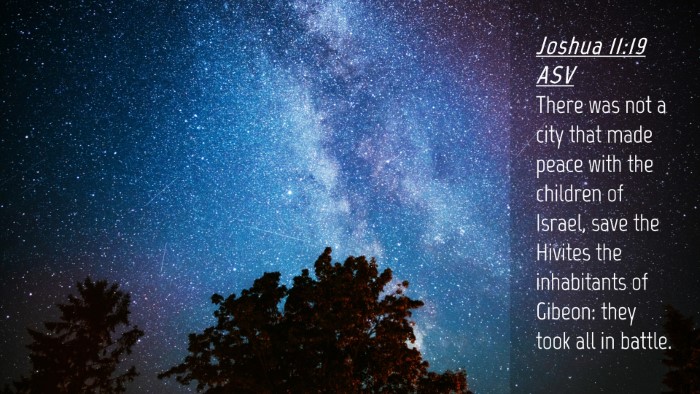 Picture 04 - Joshua 11:19 ASV Desktop Wallpaper - There was not a city that made peace with the - Desktop Bible Verse Wallpaper