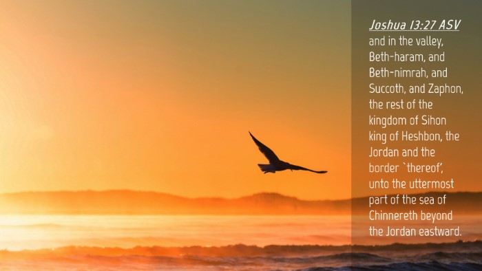 Picture 04 - Joshua 13:27 ASV Desktop Wallpaper - and in the valley, Beth-haram, and Beth-nimrah, - Desktop Bible Verse Wallpaper
