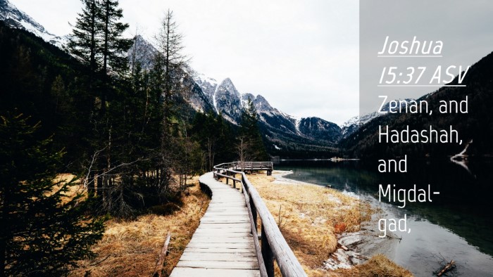 Picture 04 - Joshua 15:37 ASV Desktop Wallpaper - Zenan, and Hadashah, and - Desktop Bible Verse Wallpaper