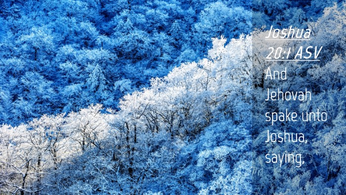 Picture 04 - Joshua 20:1 ASV Desktop Wallpaper - And Jehovah spake unto Joshua, - Desktop Bible Verse Wallpaper