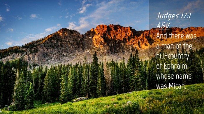 Picture 04 - Judges 17:1 ASV Desktop Wallpaper - And there was a man of the hill-country of - Desktop Bible Verse Wallpaper