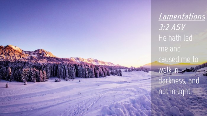 Picture 04 - Lamentations 3:2 ASV Desktop Wallpaper - He hath led me and caused me to walk in darkness, - Desktop Bible Verse Wallpaper