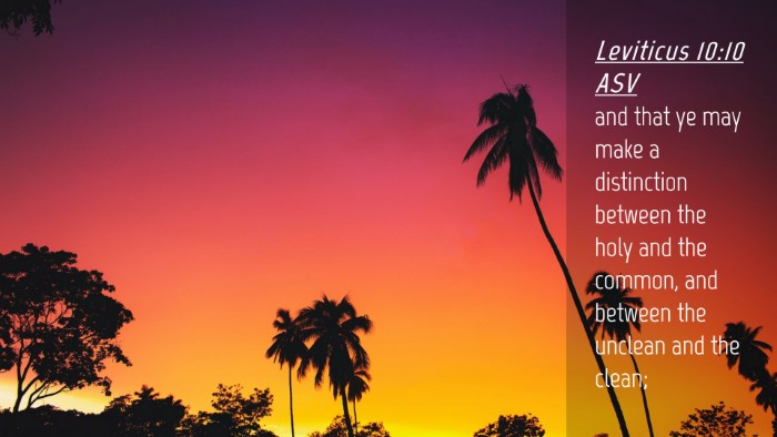 Picture 04 - Leviticus 10:10 ASV Desktop Wallpaper - and that ye may make a distinction between the - Desktop Bible Verse Wallpaper