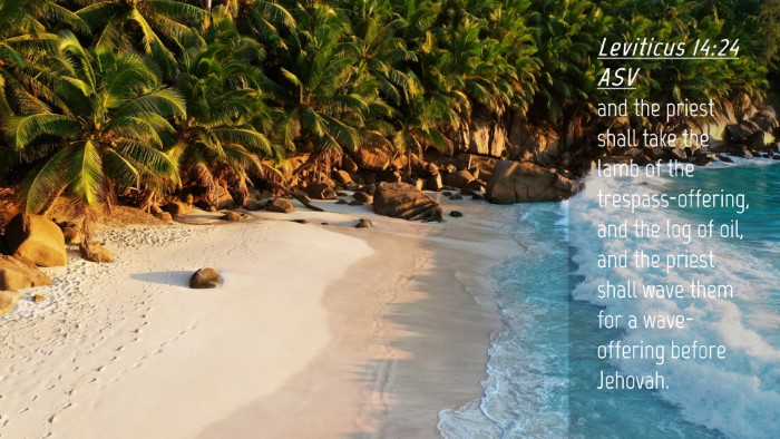 Picture 04 - Leviticus 14:24 ASV Desktop Wallpaper - and the priest shall take the lamb of the - Desktop Bible Verse Wallpaper