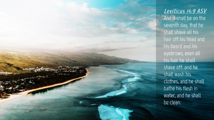 Picture 04 - Leviticus 14:9 ASV Desktop Wallpaper - And it shall be on the seventh day, that he shall - Desktop Bible Verse Wallpaper