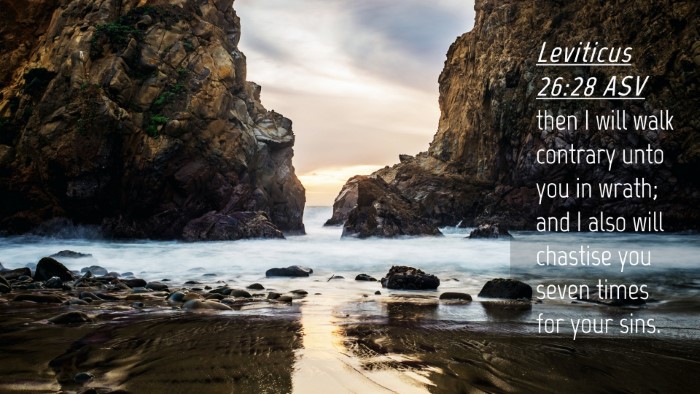 Picture 04 - Leviticus 26:28 ASV Desktop Wallpaper - then I will walk contrary unto you in wrath; and - Desktop Bible Verse Wallpaper