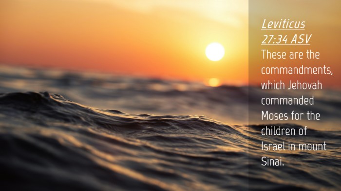 Picture 04 - Leviticus 27:34 ASV Desktop Wallpaper - These are the commandments, which Jehovah - Desktop Bible Verse Wallpaper
