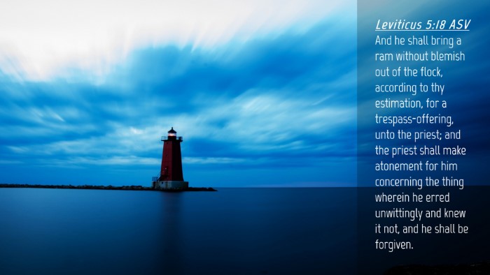 Picture 04 - Leviticus 5:18 ASV Desktop Wallpaper - And he shall bring a ram without blemish out of - Desktop Bible Verse Wallpaper