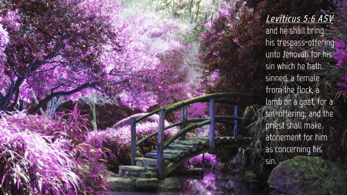 Picture 04 - Leviticus 5:6 ASV Desktop Wallpaper - and he shall bring his trespass-offering unto - Desktop Bible Verse Wallpaper