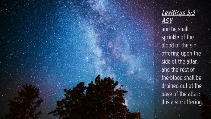 Picture 04 - Leviticus 5:9 ASV Desktop Wallpaper - and he shall sprinkle of the blood of the - Desktop Bible Verse Wallpaper