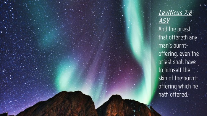 Picture 04 - Leviticus 7:8 ASV Desktop Wallpaper - And the priest that offereth any man's - Desktop Bible Verse Wallpaper