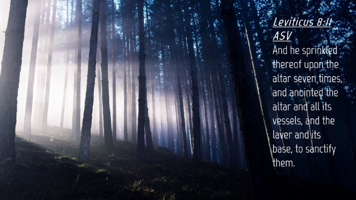 Picture 04 - Leviticus 8:11 ASV Desktop Wallpaper - And he sprinkled thereof upon the altar seven - Desktop Bible Verse Wallpaper