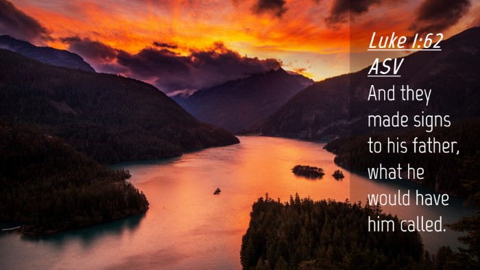 Picture 04 - Luke 1:62 ASV Desktop Wallpaper - And they made signs to his father, what he would - Desktop Bible Verse Wallpaper