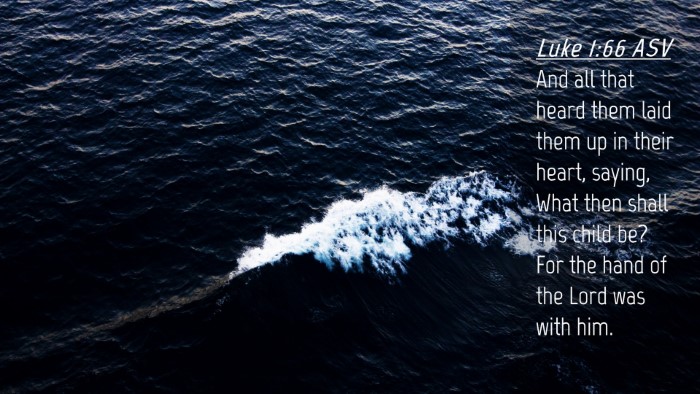 Picture 04 - Luke 1:66 ASV Desktop Wallpaper - And all that heard them laid them up in their - Desktop Bible Verse Wallpaper