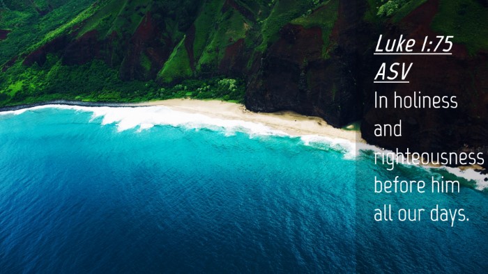 Picture 04 - Luke 1:75 ASV Desktop Wallpaper - In holiness and righteousness before him all our - Desktop Bible Verse Wallpaper