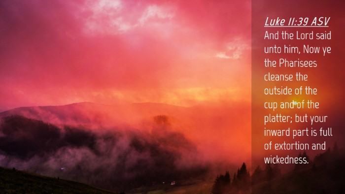 Picture 04 - Luke 11:39 ASV Desktop Wallpaper - And the Lord said unto him, Now ye the Pharisees - Desktop Bible Verse Wallpaper