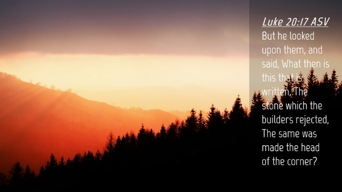 Picture 04 - Luke 20:17 ASV Desktop Wallpaper - But he looked upon them, and said, What then is - Desktop Bible Verse Wallpaper