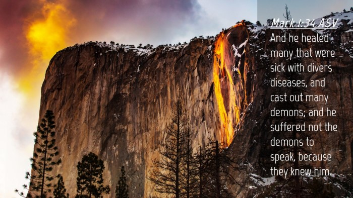 Picture 04 - Mark 1:34 ASV Desktop Wallpaper - And he healed many that were sick with divers - Desktop Bible Verse Wallpaper