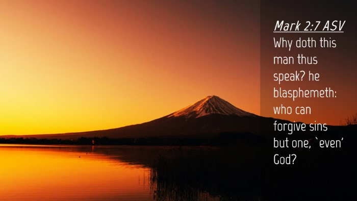 Picture 04 - Mark 2:7 ASV Desktop Wallpaper - Why doth this man thus speak? he blasphemeth: who - Desktop Bible Verse Wallpaper