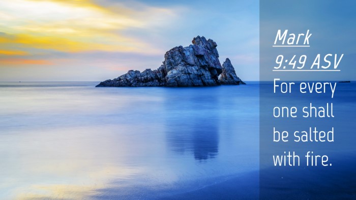 Picture 04 - Mark 9:49 ASV Desktop Wallpaper - For every one shall be salted with - Desktop Bible Verse Wallpaper