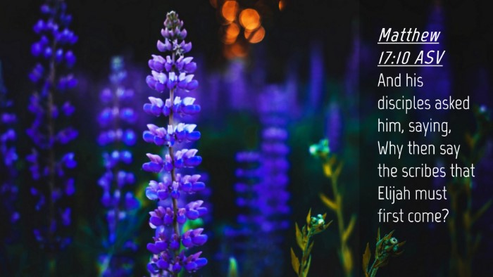 Picture 04 - Matthew 17:10 ASV Desktop Wallpaper - And his disciples asked him, saying, Why then say - Desktop Bible Verse Wallpaper