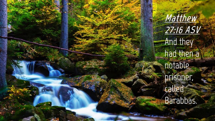 Picture 04 - Matthew 27:16 ASV Desktop Wallpaper - And they had then a notable prisoner, called - Desktop Bible Verse Wallpaper