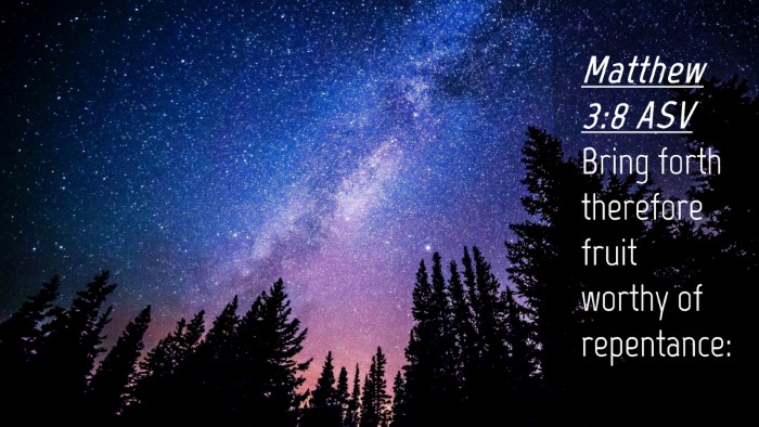 Picture 04 - Matthew 3:8 ASV Desktop Wallpaper - Bring forth therefore fruit worthy of - Desktop Bible Verse Wallpaper