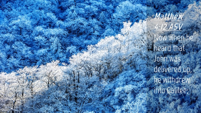 Picture 04 - Matthew 4:12 ASV Desktop Wallpaper - Now when he heard that John was delivered up, he - Desktop Bible Verse Wallpaper