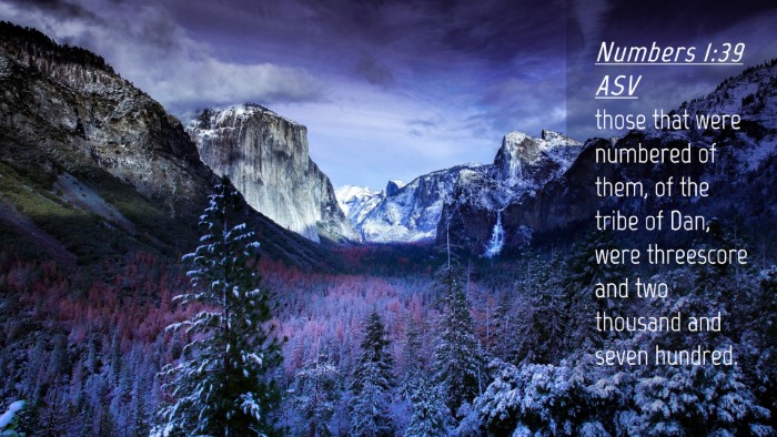Picture 04 - Numbers 1:39 ASV Desktop Wallpaper - those that were numbered of them, of the tribe of - Desktop Bible Verse Wallpaper