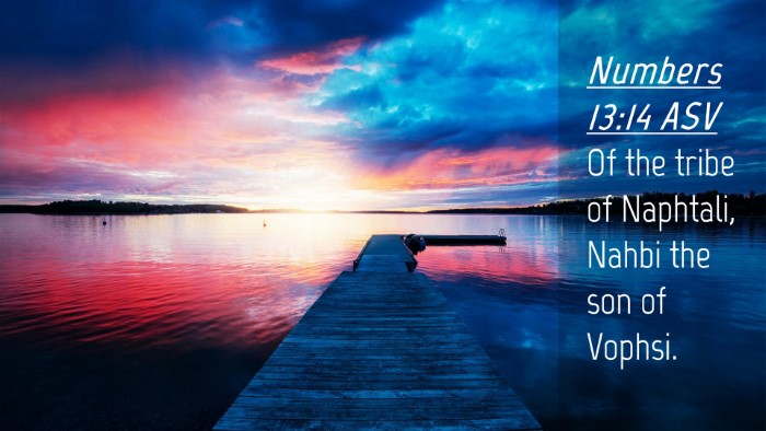 Picture 04 - Numbers 13:14 ASV Desktop Wallpaper - Of the tribe of Naphtali, Nahbi the son of - Desktop Bible Verse Wallpaper