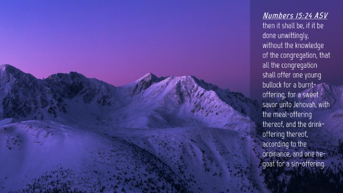 Picture 04 - Numbers 15:24 ASV Desktop Wallpaper - then it shall be, if it be done unwittingly, - Desktop Bible Verse Wallpaper