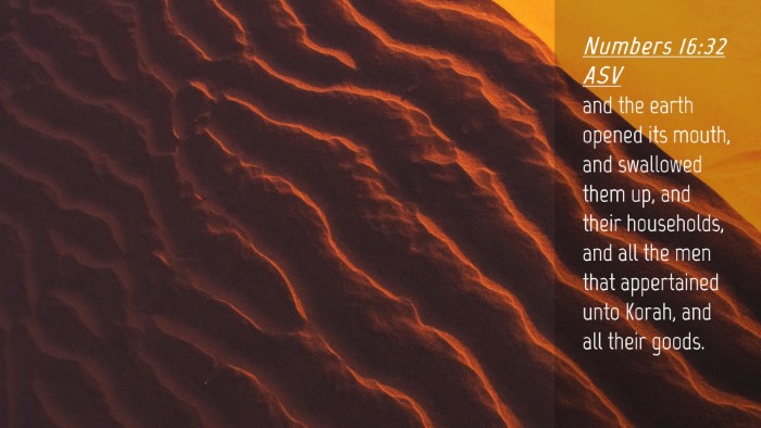 Picture 04 - Numbers 16:32 ASV Desktop Wallpaper - and the earth opened its mouth, and swallowed - Desktop Bible Verse Wallpaper
