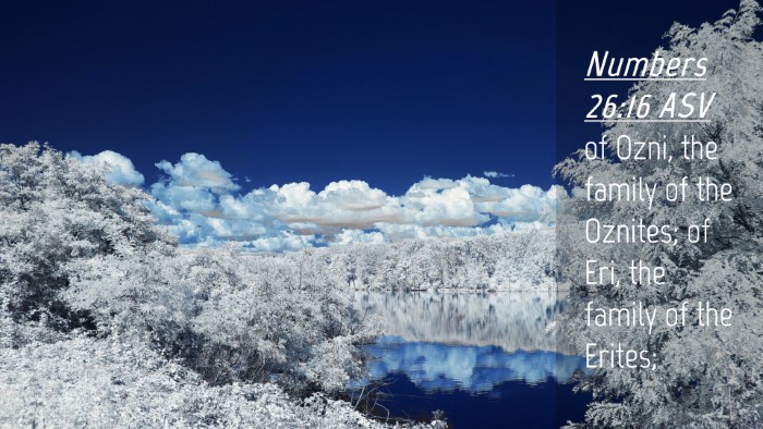 Picture 04 - Numbers 26:16 ASV Desktop Wallpaper - of Ozni, the family of the Oznites; of Eri, the - Desktop Bible Verse Wallpaper