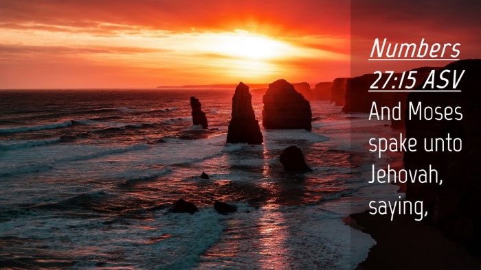 Picture 04 - Numbers 27:15 ASV Desktop Wallpaper - And Moses spake unto Jehovah, - Desktop Bible Verse Wallpaper