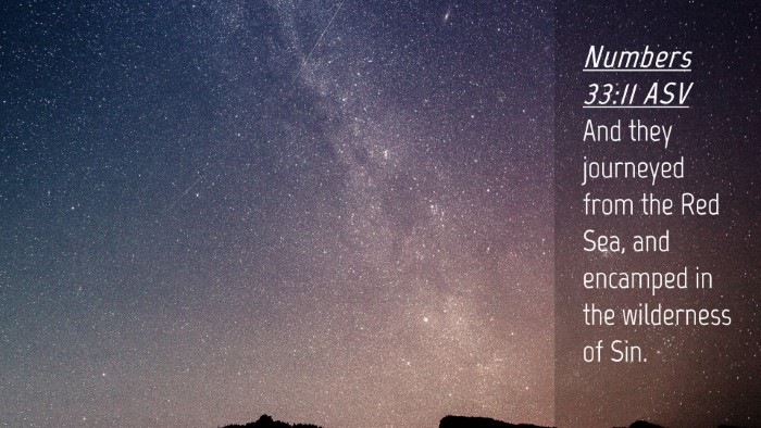 Picture 04 - Numbers 33:11 ASV Desktop Wallpaper - And they journeyed from the Red Sea, and encamped - Desktop Bible Verse Wallpaper
