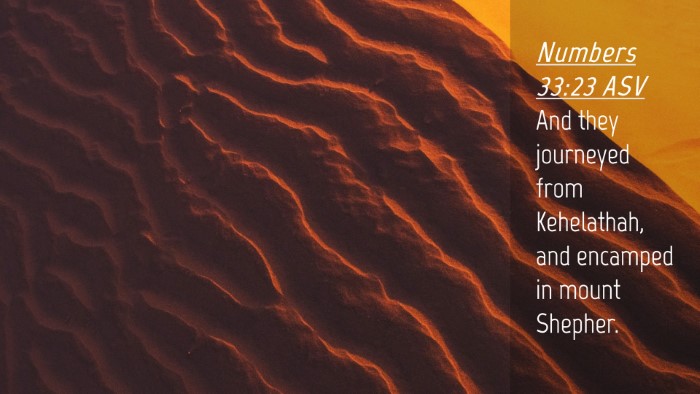 Picture 04 - Numbers 33:23 ASV Desktop Wallpaper - And they journeyed from Kehelathah, and encamped - Desktop Bible Verse Wallpaper