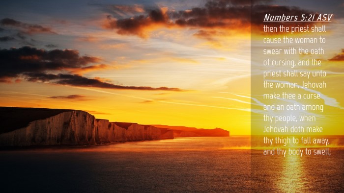 Picture 04 - Numbers 5:21 ASV Desktop Wallpaper - then the priest shall cause the woman to swear - Desktop Bible Verse Wallpaper