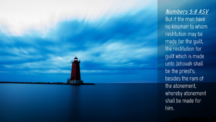Picture 04 - Numbers 5:8 ASV Desktop Wallpaper - But if the man have no kinsman to whom - Desktop Bible Verse Wallpaper